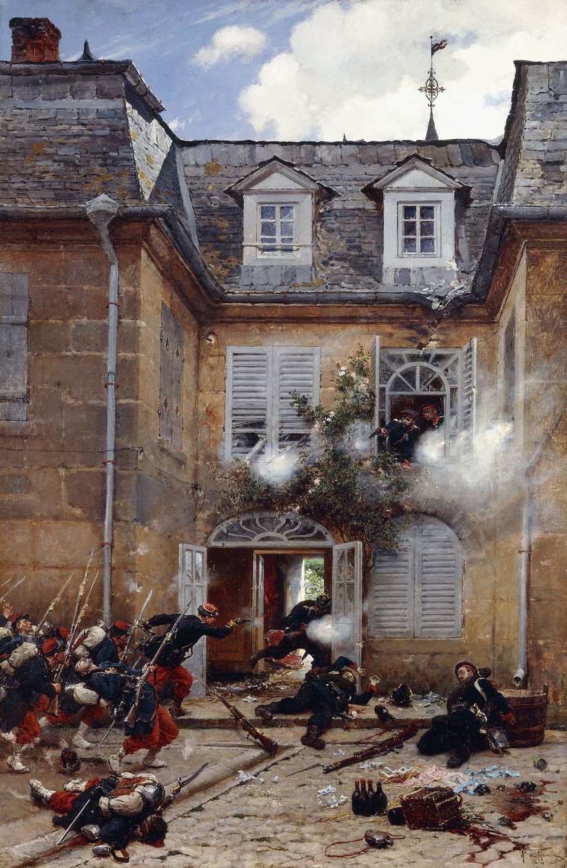 Et overraskelsesangreb, Metz, 1884 af Alphonse Marie de Neuville