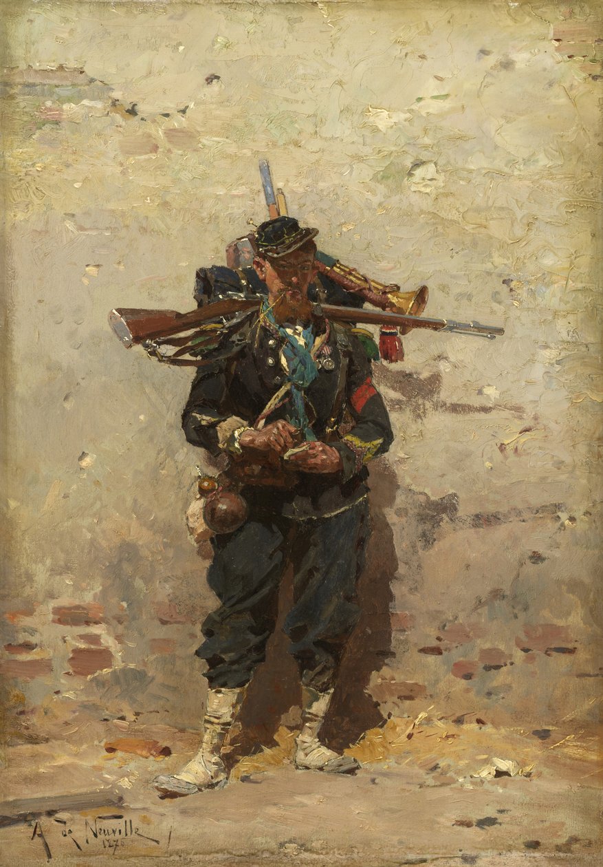Bugler af det lette infanteri, 1876 af Alphonse Marie de Neuville