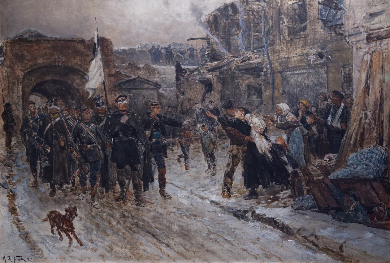 German parliamentarians entered Belfort on February 16, 1871, 1884dani af Alphonse Marie de Neuville