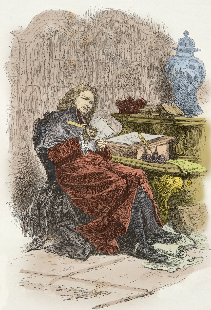 Portræt af kardinal Dubois (gravering) af Alphonse Marie de Neuville