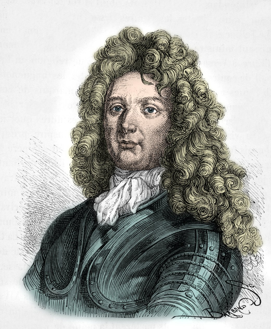Portræt af Sebastien Le Prestre, Marquis de Vauban (Gravering) af Alphonse Marie de Neuville