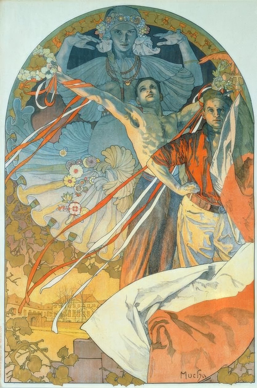 8. Sokol Festival af Alphonse Mucha