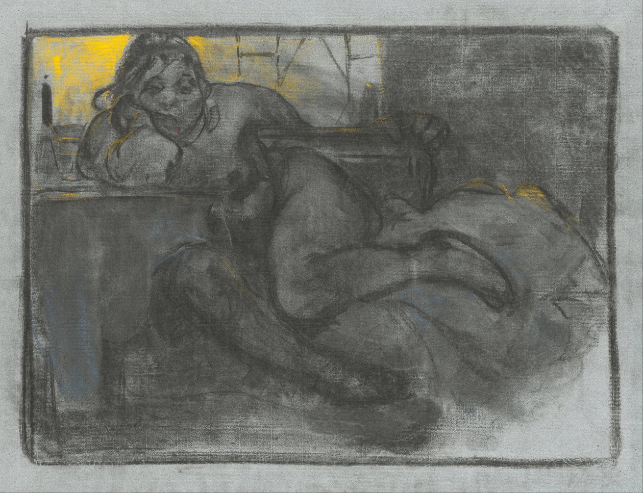Absinth (Study of a Woman) af Alphonse Mucha