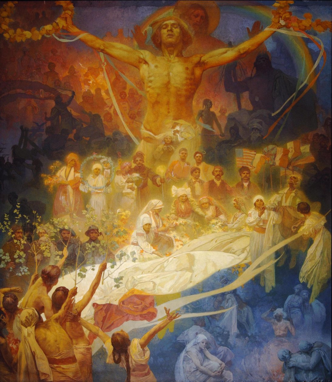 Slavernes apoteose. Slaver for menneskeheden, 1926 af Alphonse Mucha
