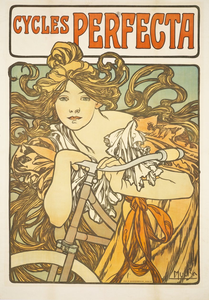 Cycles Perfecta, 1897 af Alphonse Mucha