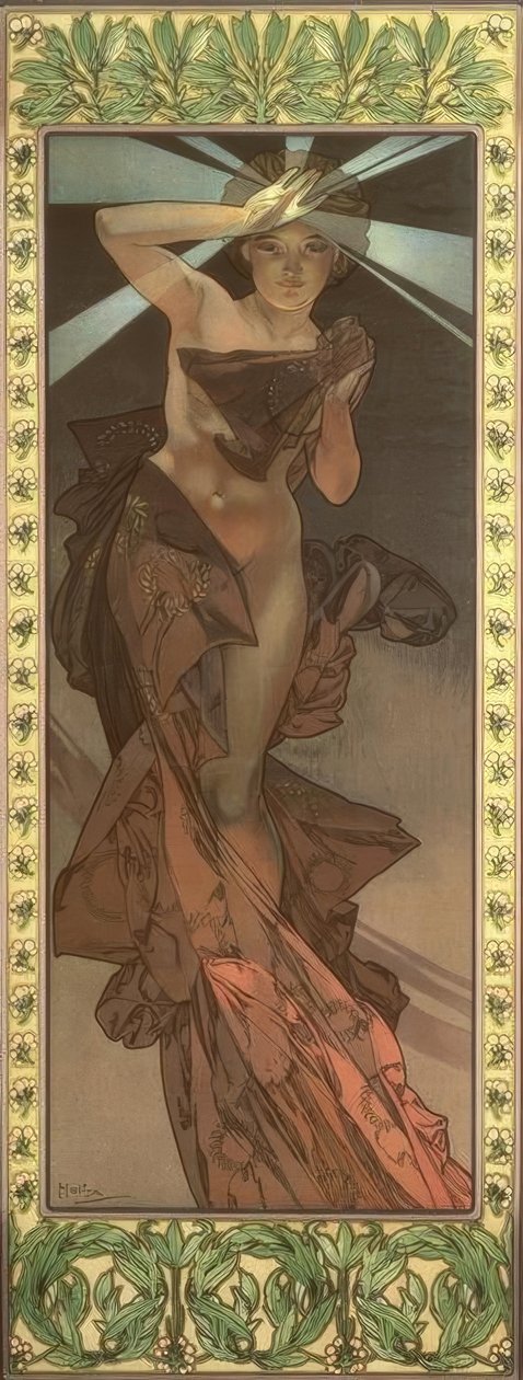 Morgenstjernen af Alphonse Mucha