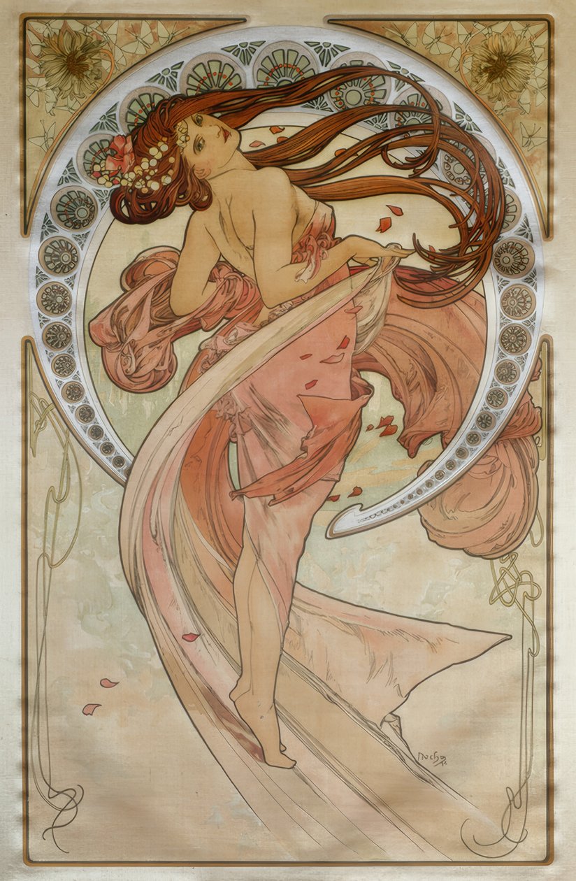 Dansen af Alphonse Mucha