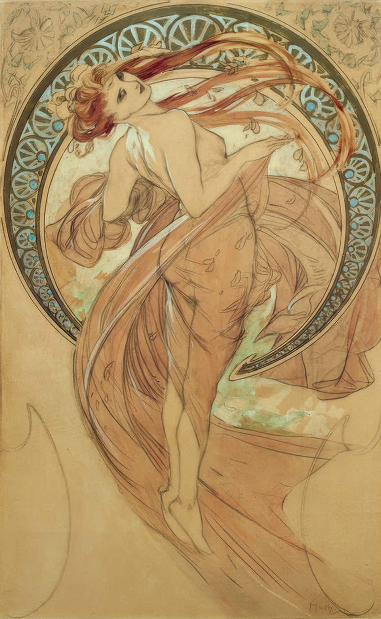 Dansen af Alphonse Mucha