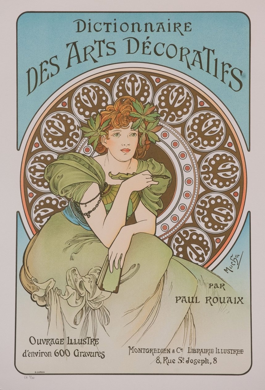 Ordbog for dekorativ kunst, 1902. af Alphonse Mucha
