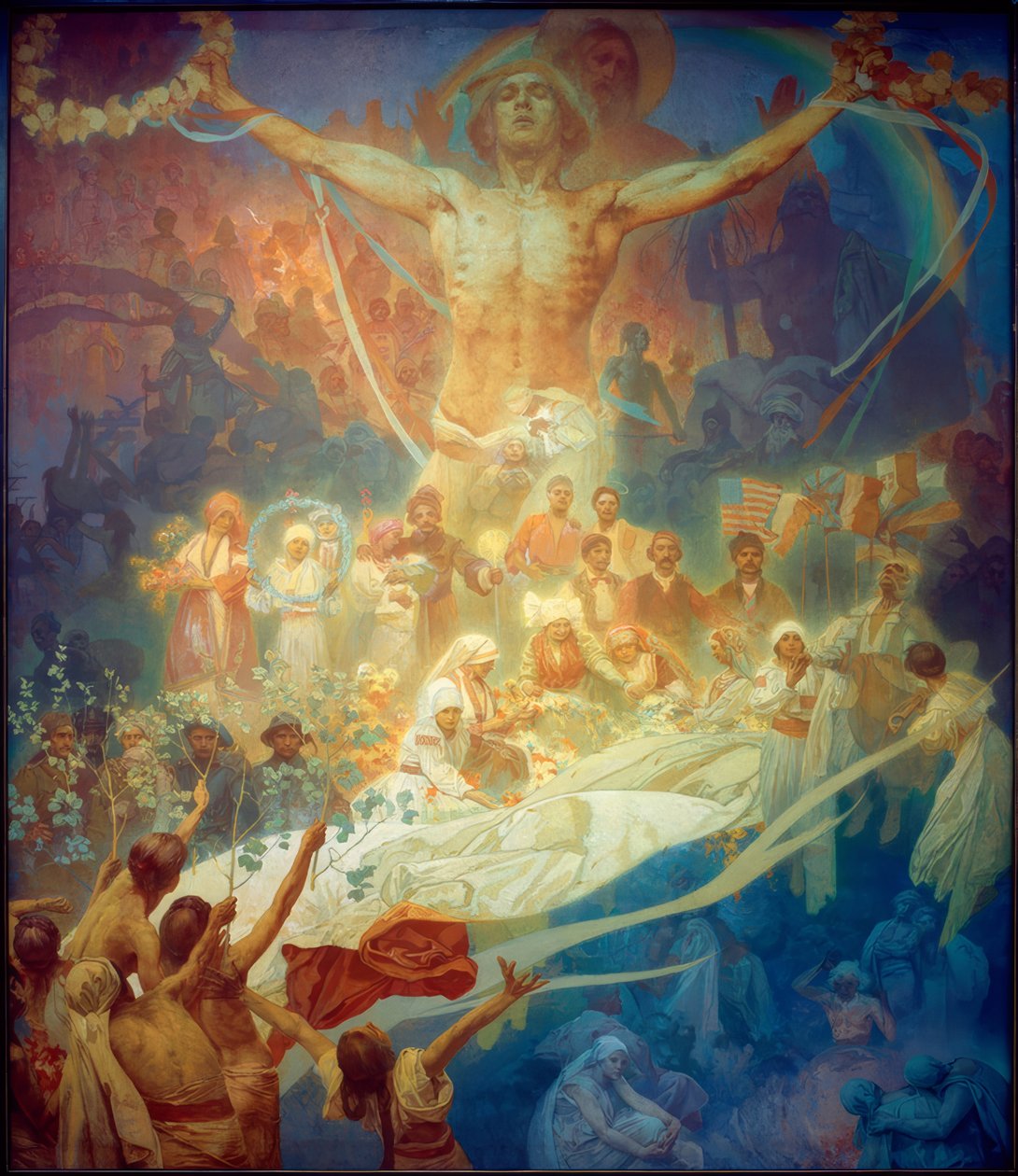 Slavernes apoteose. Slavism for menneskeheden (XX. århundrede) af Alphonse Mucha