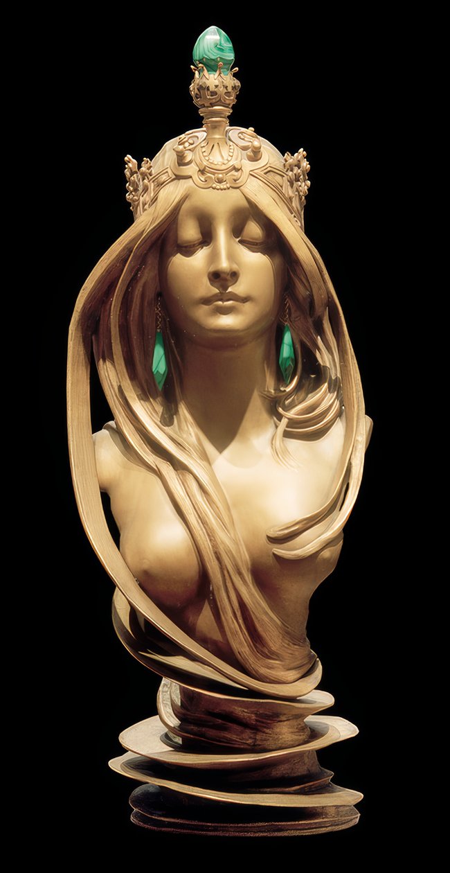 Naturen af Alphonse Mucha