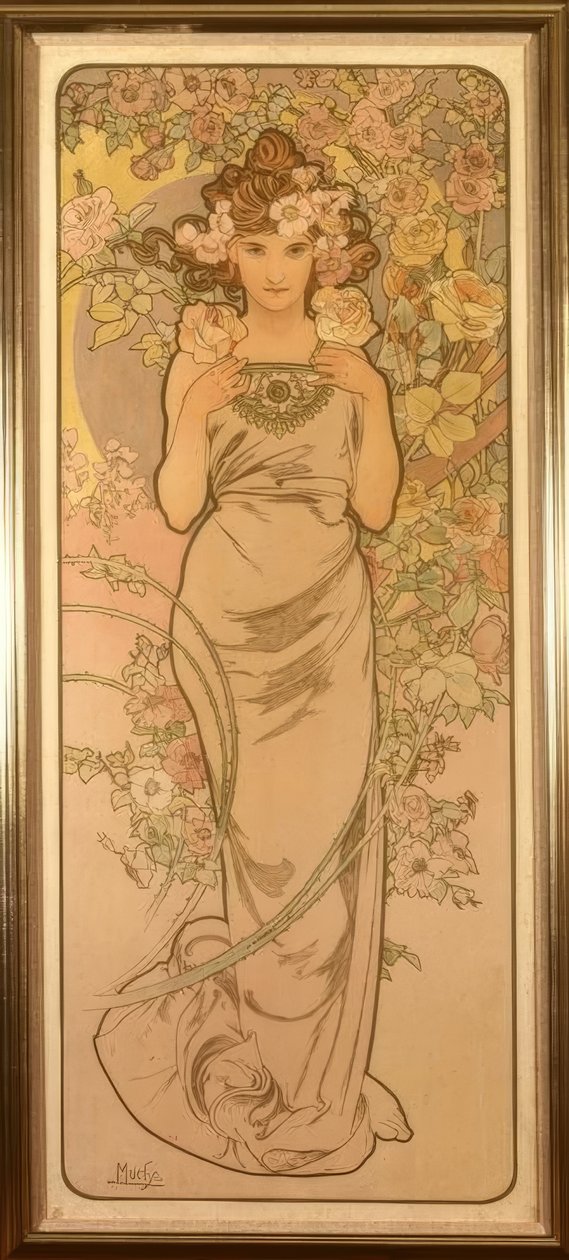 Rosen af Alphonse Mucha