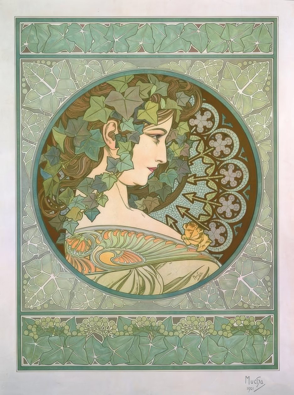 vedbend af Alphonse Mucha