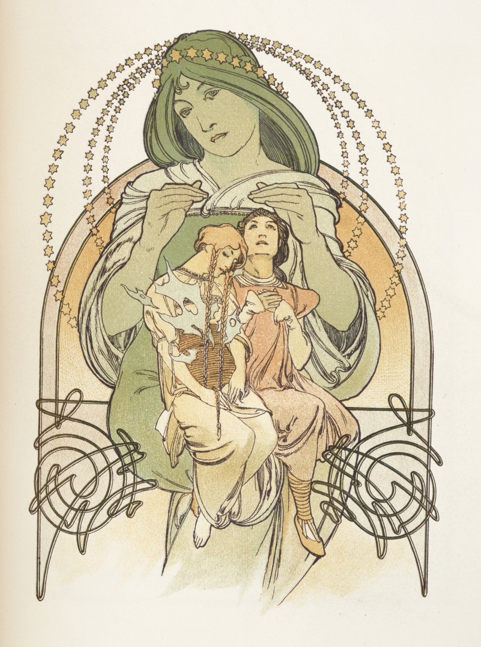 Illustration fra Ilsee, Princess de Tripoli, 1897 af Alphonse Mucha