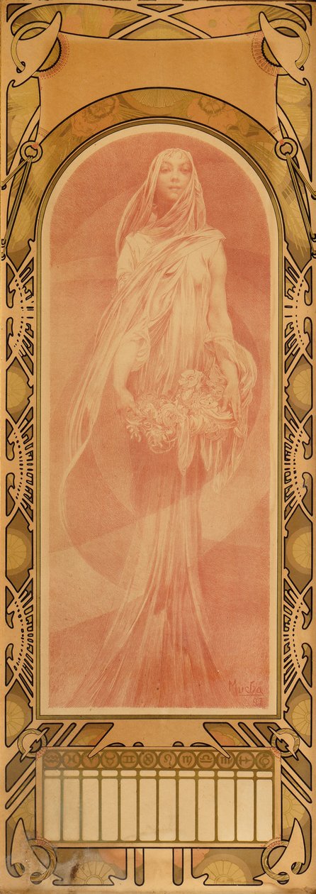 Invokation, 1897 af Alphonse Mucha