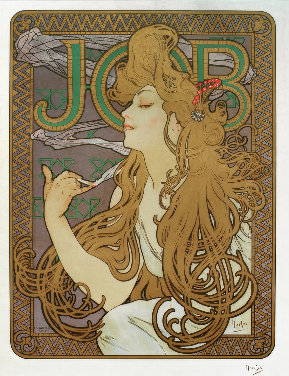JOB af Alphonse Mucha