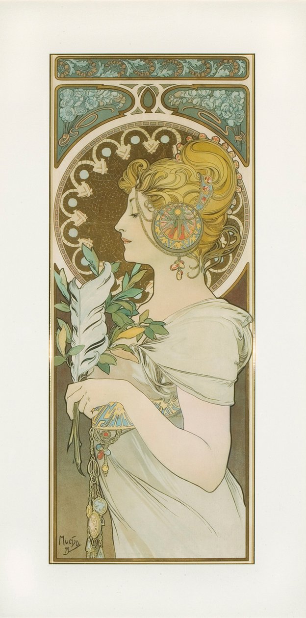 Fjer af Alphonse Mucha