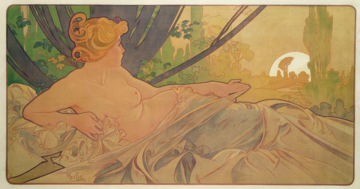 Daggry af Alphonse Mucha