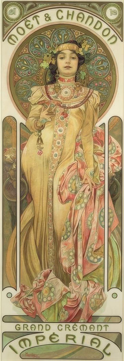 Moët & Chandon / Grand Crémant Imperial af Alphonse Mucha