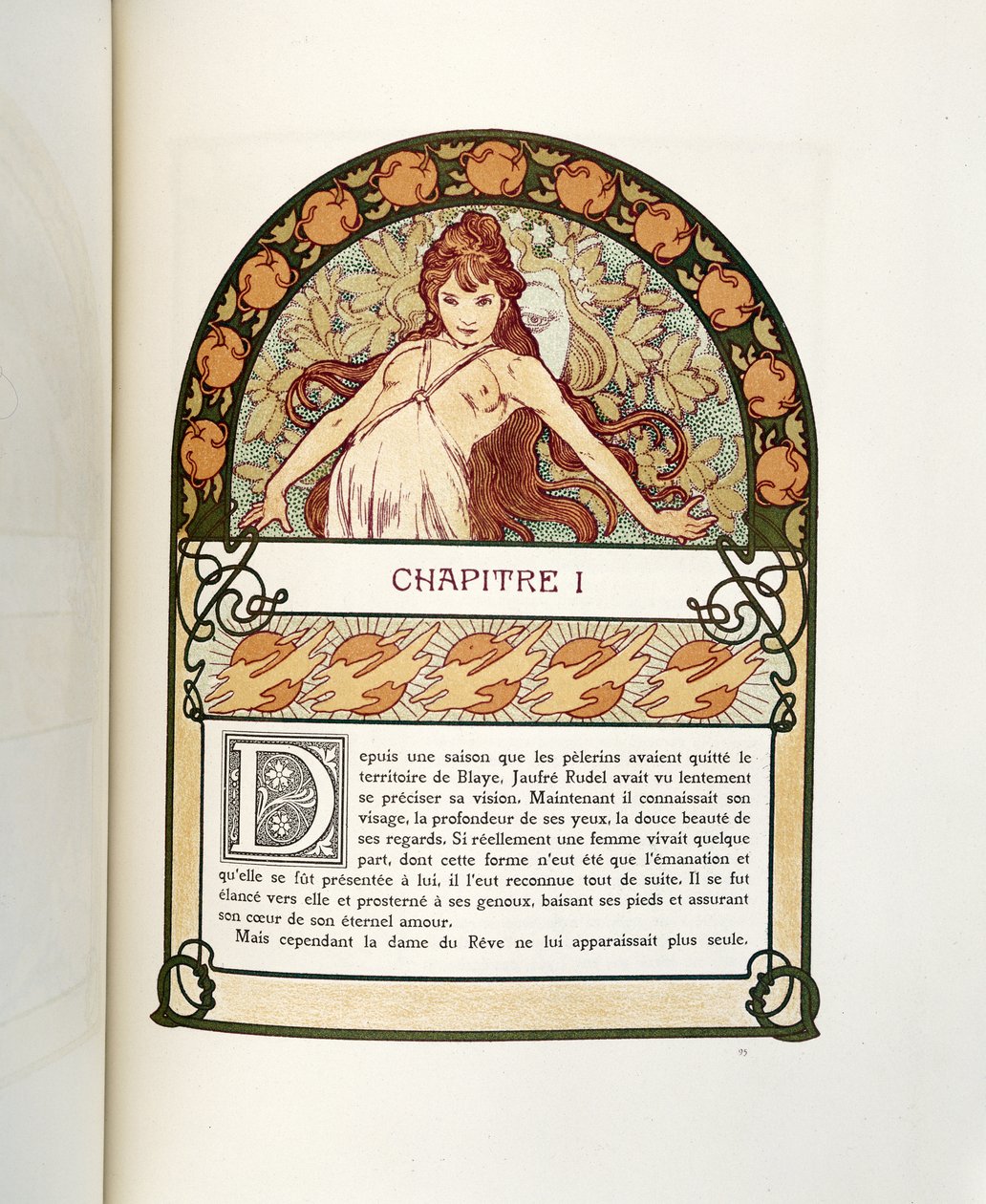Side fra Ilsee, Princess de Tripoli, 1897 af Alphonse Mucha
