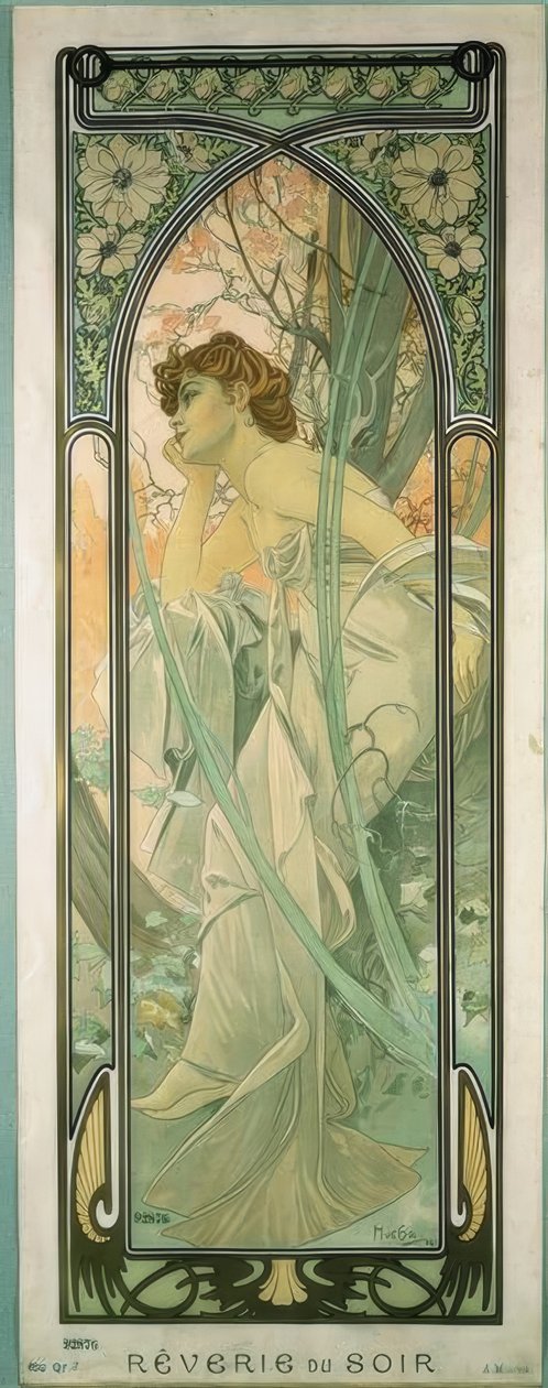 Aften Reverie af Alphonse Mucha