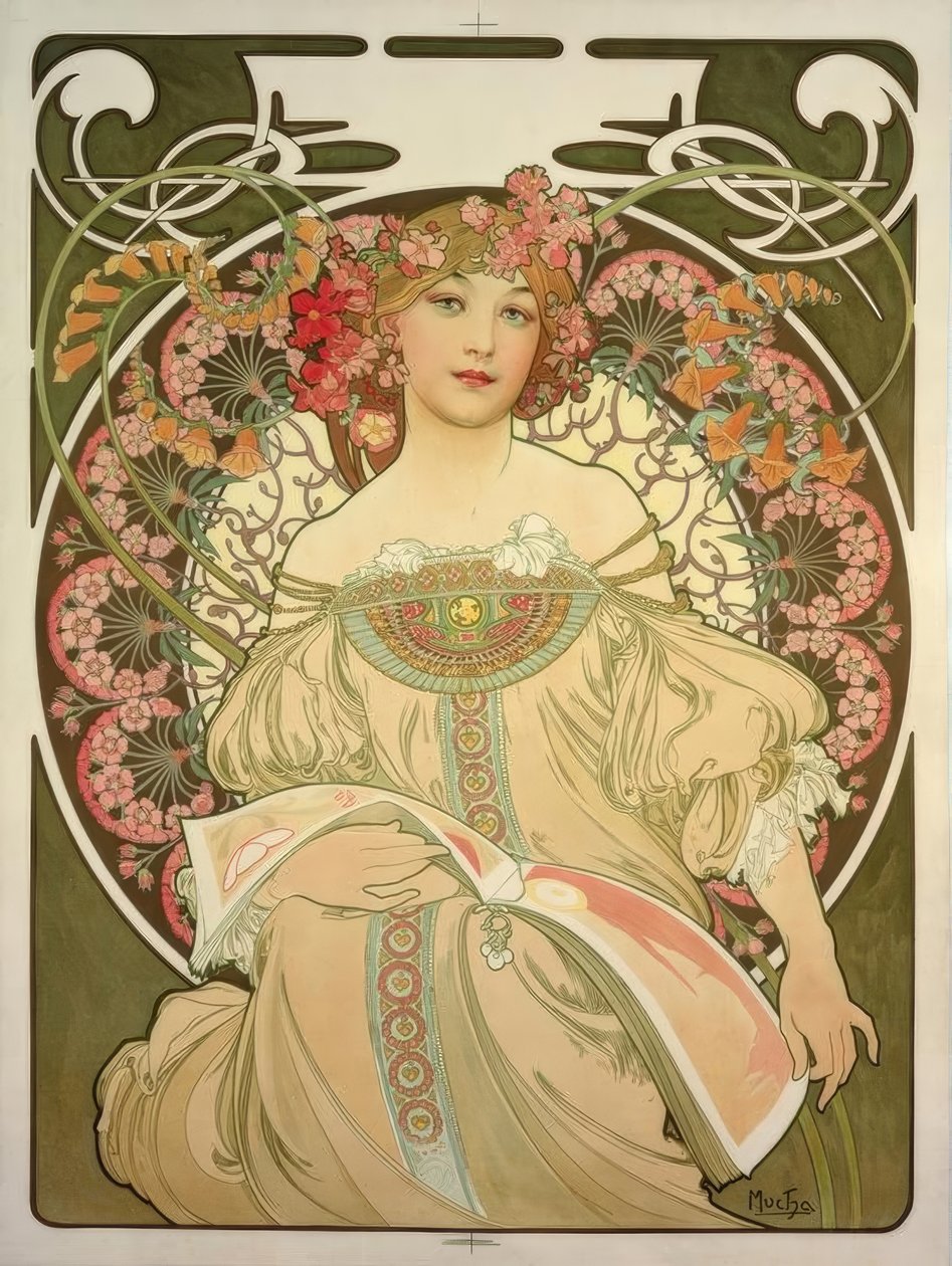 Reverie af Alphonse Mucha