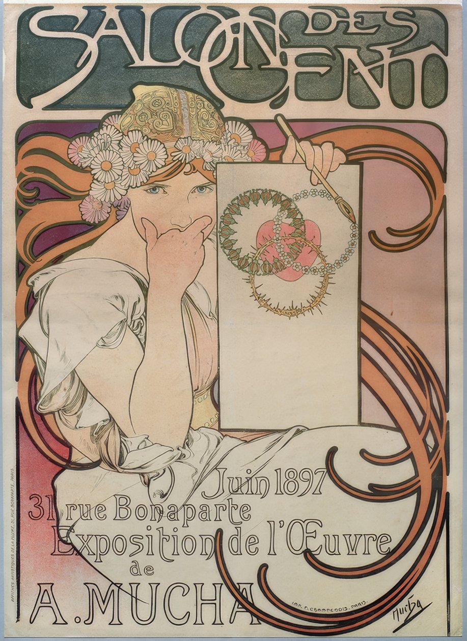 Salon des Cent af Alphonse Mucha
