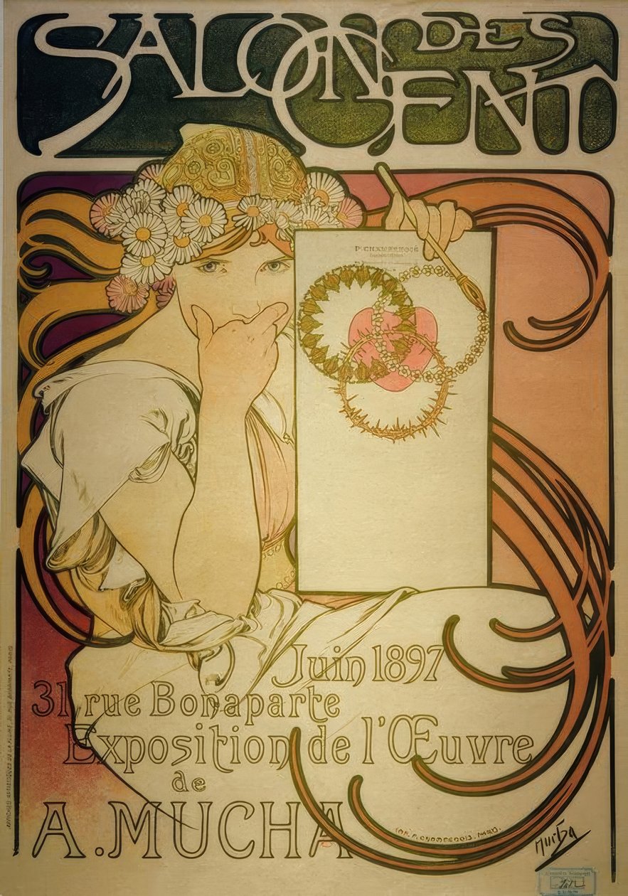Salon des Cent af Alphonse Mucha
