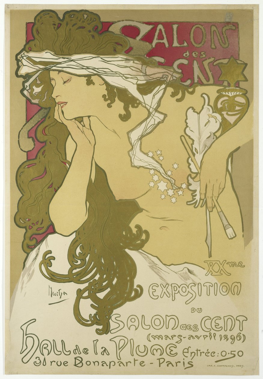 Salon des Cent, XX. udstilling af Salon des Cent, marts-april, 1896 af Alphonse Mucha