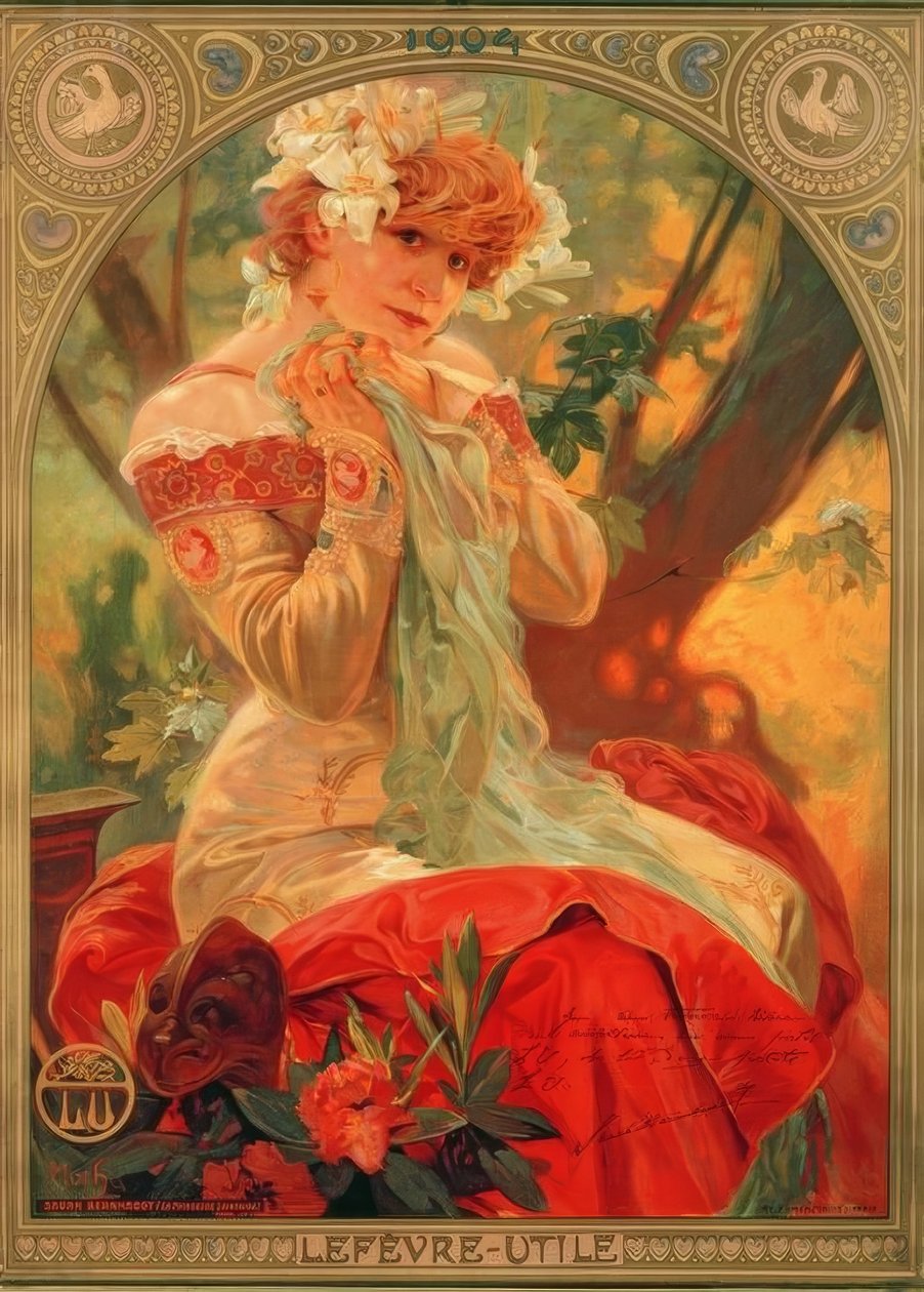 Sarah Bernhardt af Alphonse Mucha