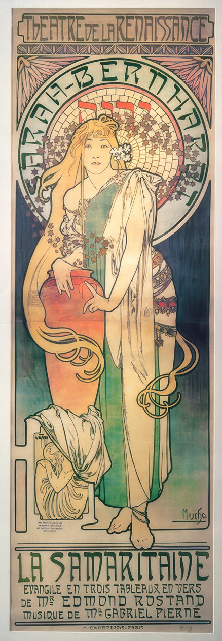 Sarah Bernhardt - Samaritaneren af Alphonse Mucha