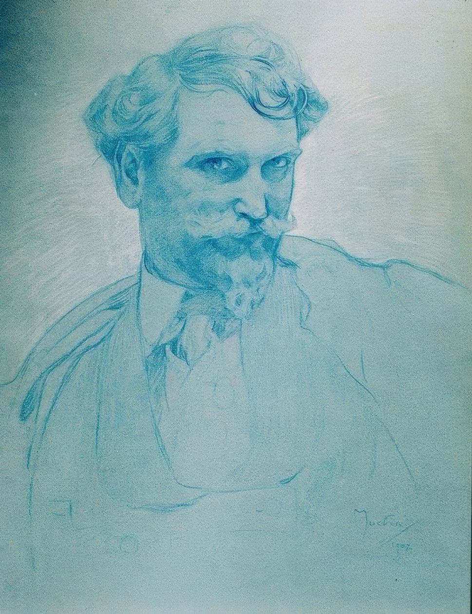 Selvportræt af Alphonse Mucha
