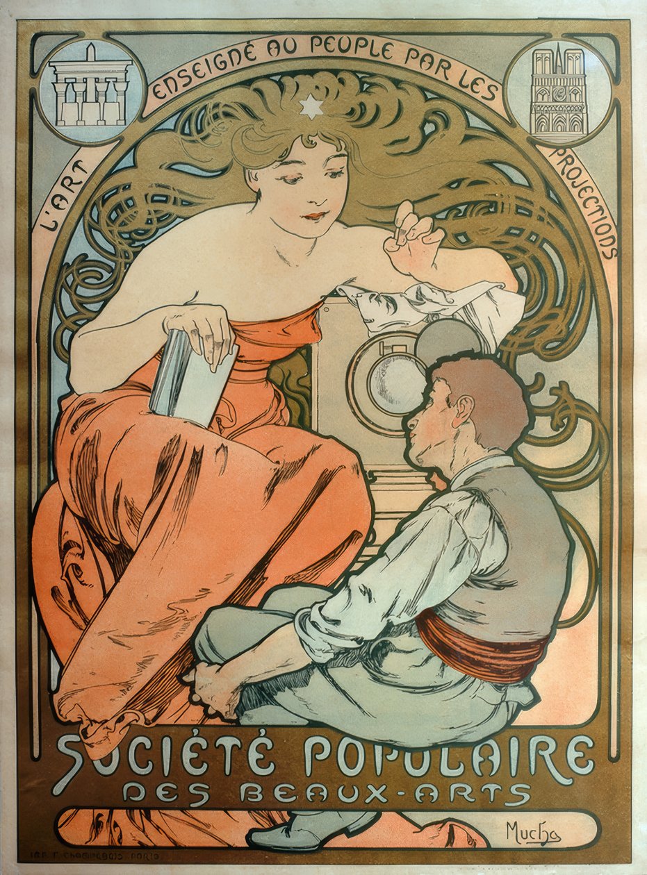 Société Populaire des Beaux-Arts / Kunst for folket af Alphonse Mucha