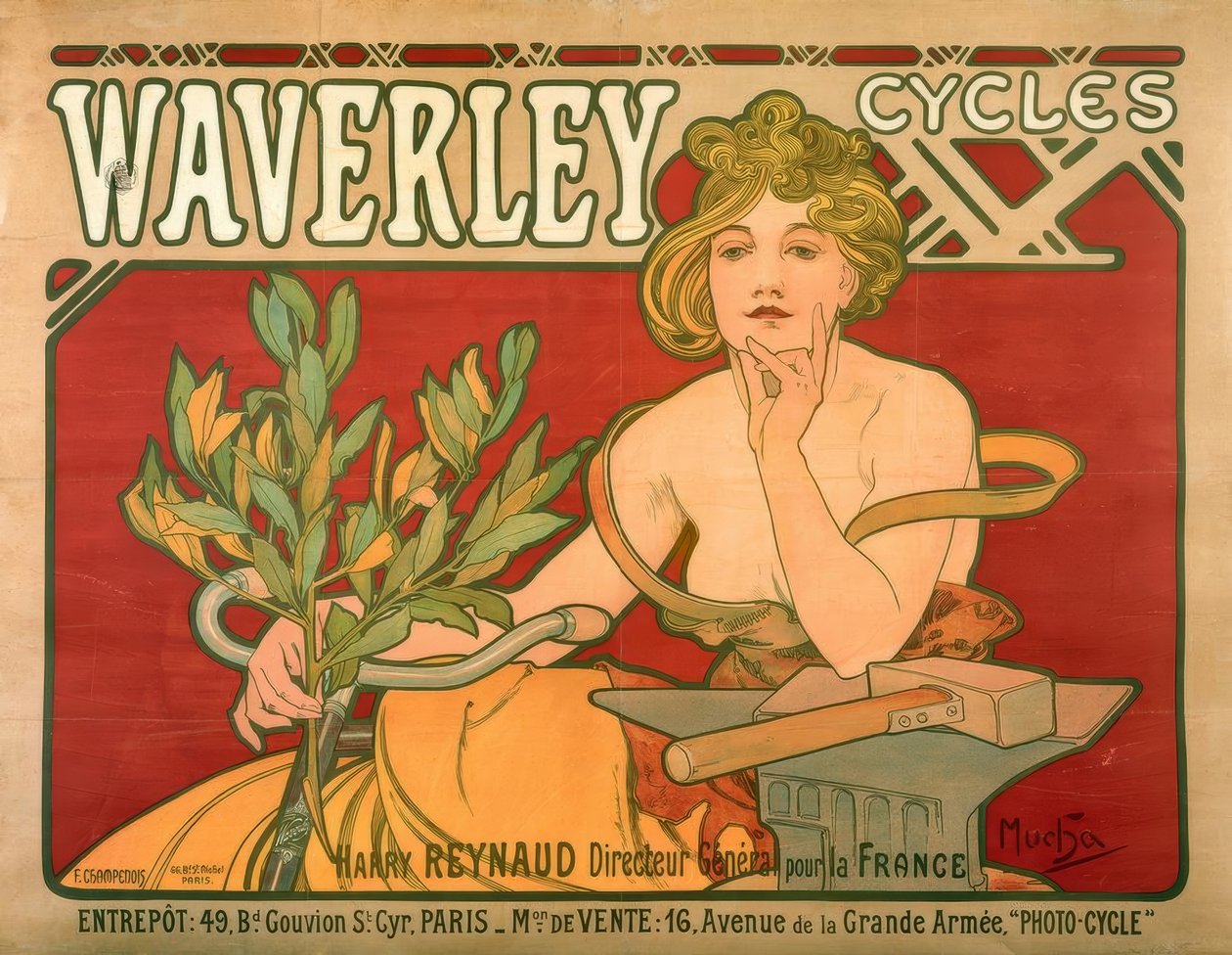 Waverley Cycles af Alphonse Mucha