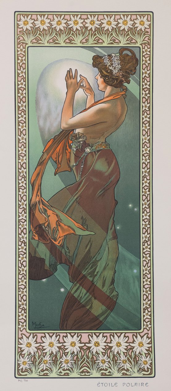 Polarstjernen Nordstjernen, 1902. af Alphonse Mucha