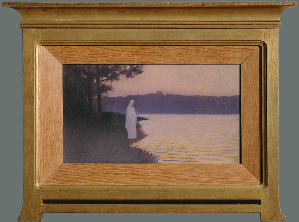 Silence of the water (maleri på lærred) af Alphonse Osbert