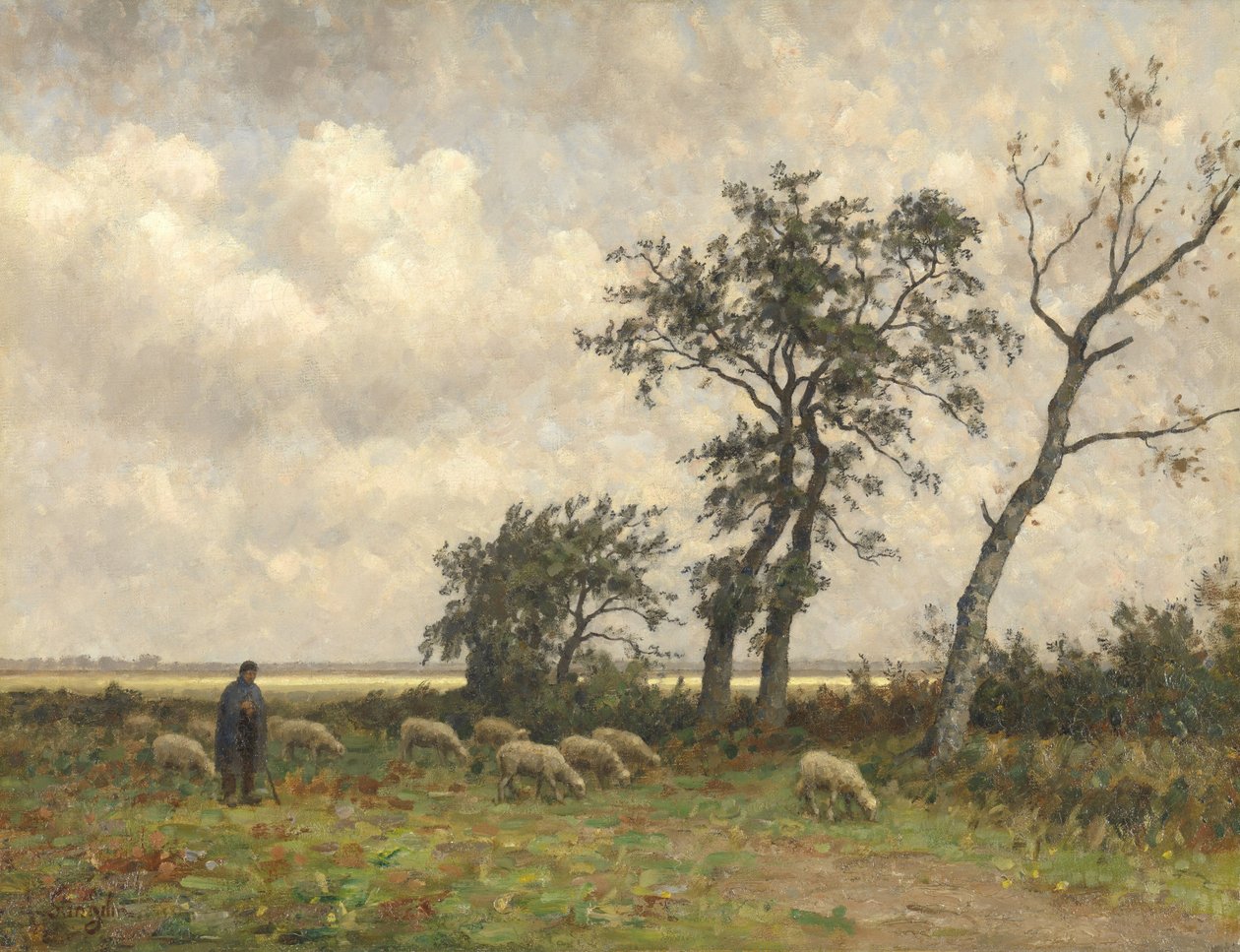 Landskab i Drenthe af Alphonse Stengelin