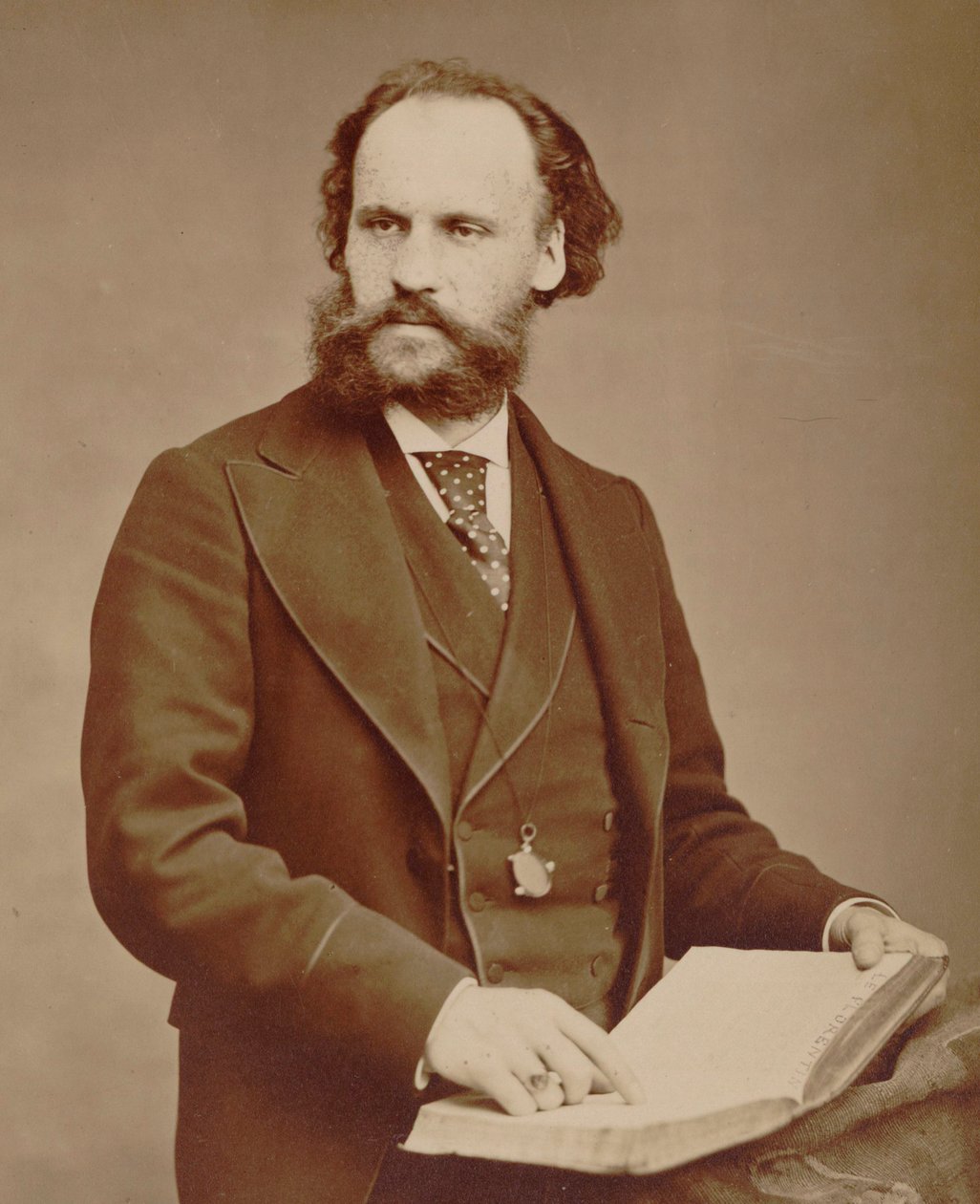 Portræt af komponisten Charles Lenepveu 1840-1910, 1875. af Alphonse Terpereau