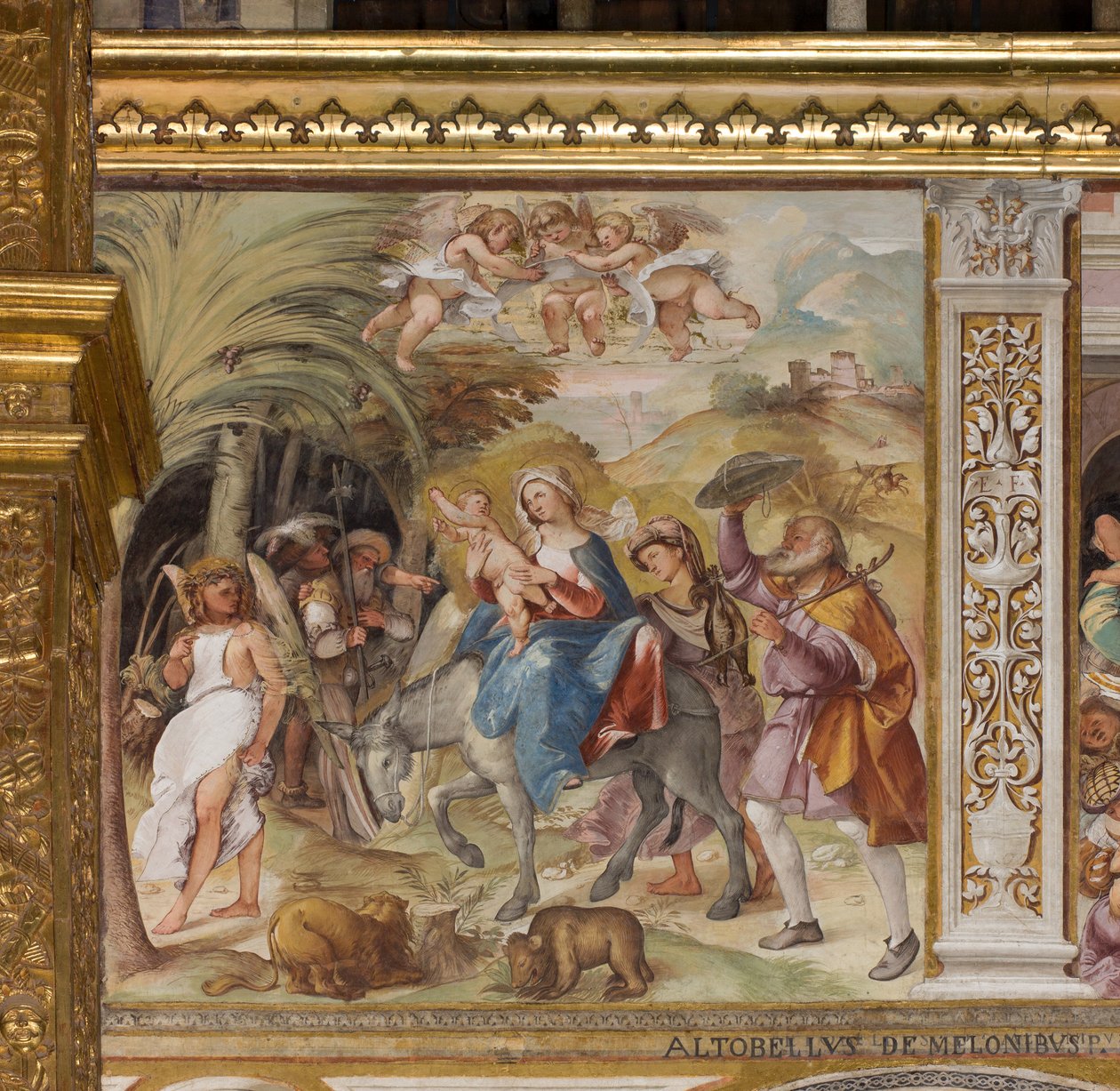 Presbytery, Seventh North Span, Flight to Egypt, Altobello Melon af Altobello Melone