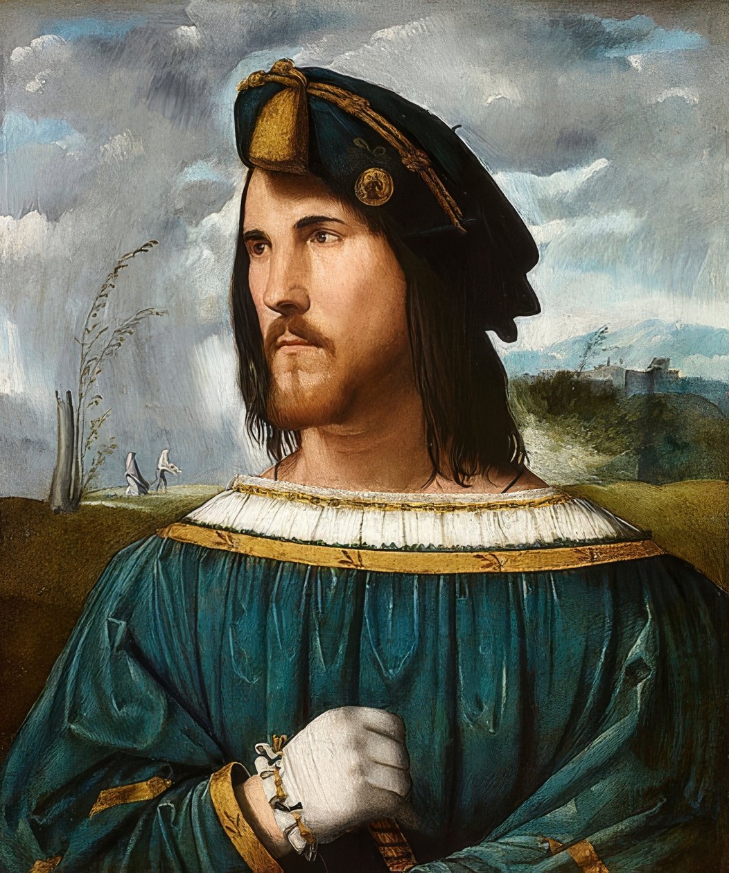 Portræt af en gentleman (kendt som Cesare Borgia). Zw. 1500 og 1524 af Altobello Melone
