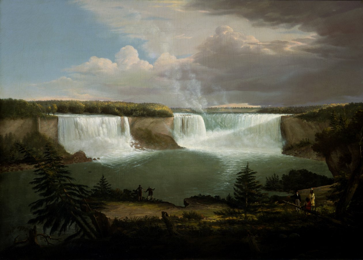 En generel udsigt over Niagara-faldene, 1820. af Alvan Fisher