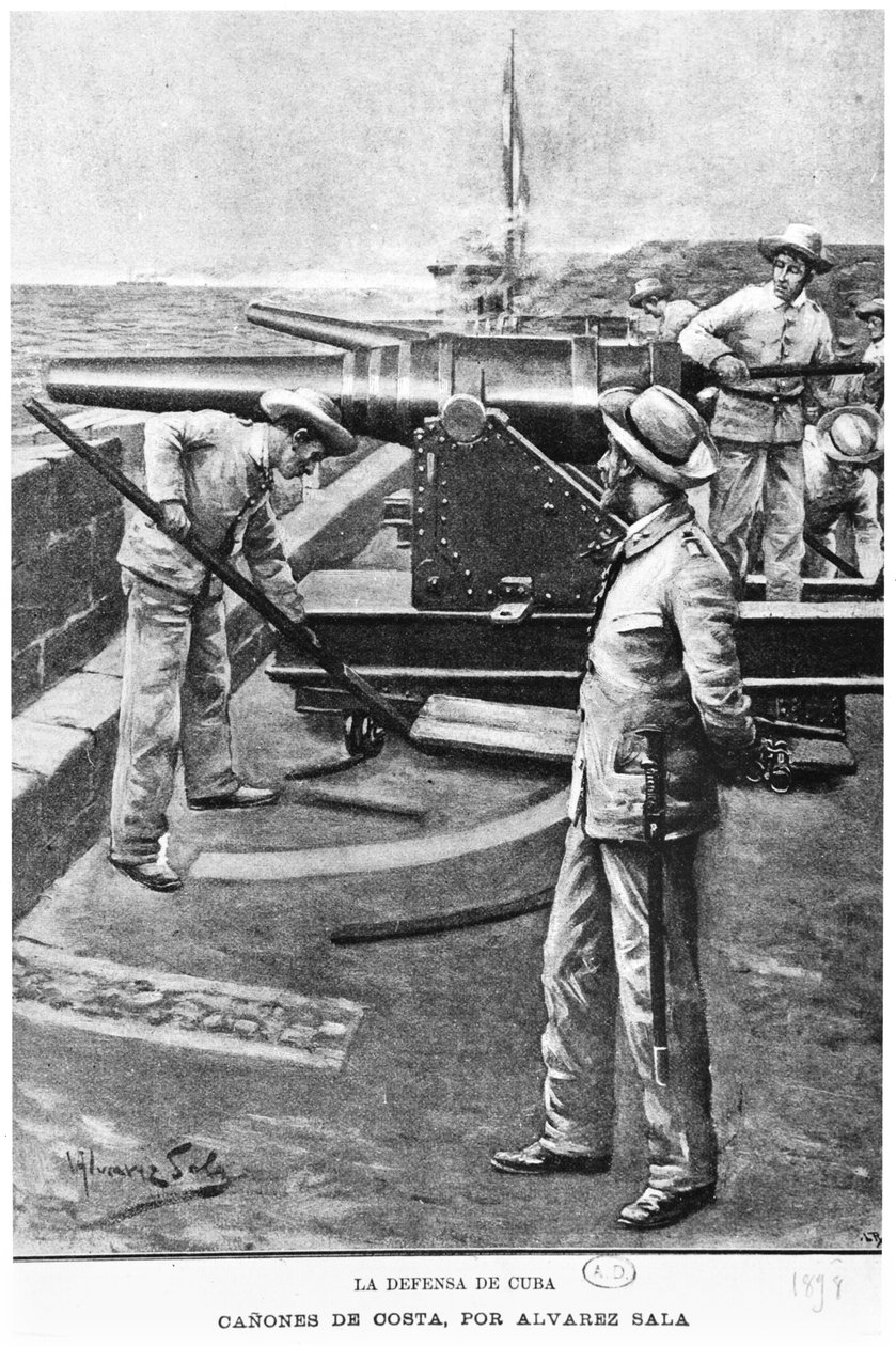 Forsvar af Cuba, 1898 af Alvarez Sala
