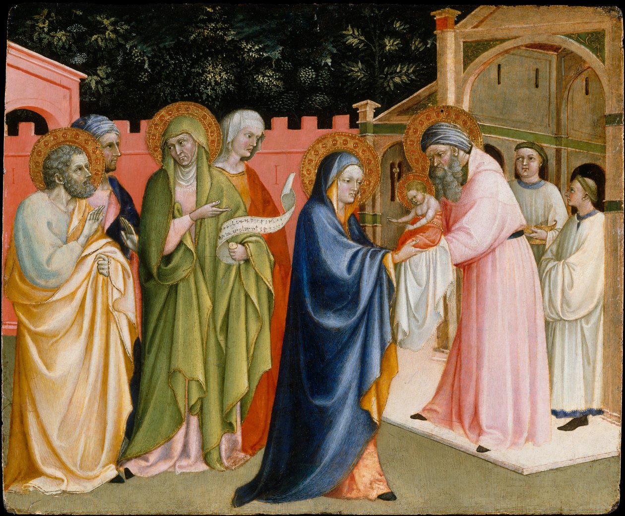 Præsentationen i templet, formentlig ca. 1430. af Alvaro Pirez