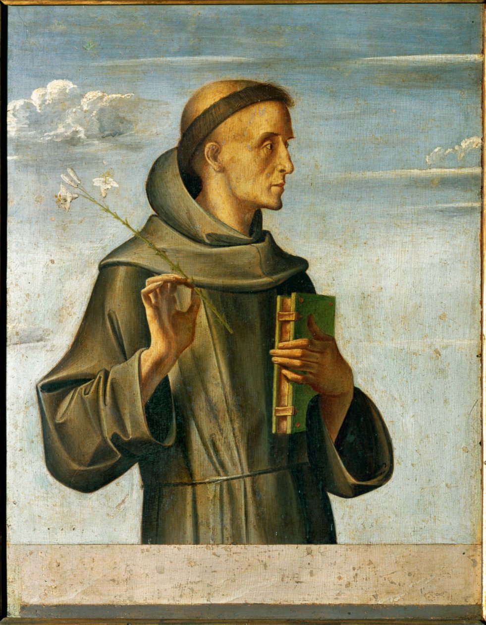 Sankt Antonius af Padua (tempera på træ) af Alvise (and workshop) Vivarini