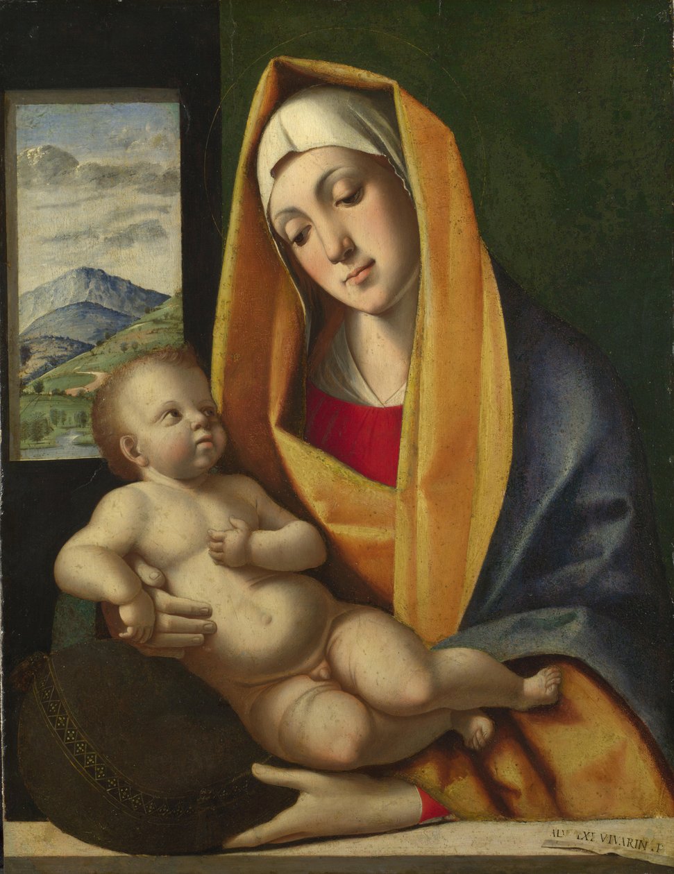 Jomfruen og barnet, ca 1483 af Alvise Vivarini