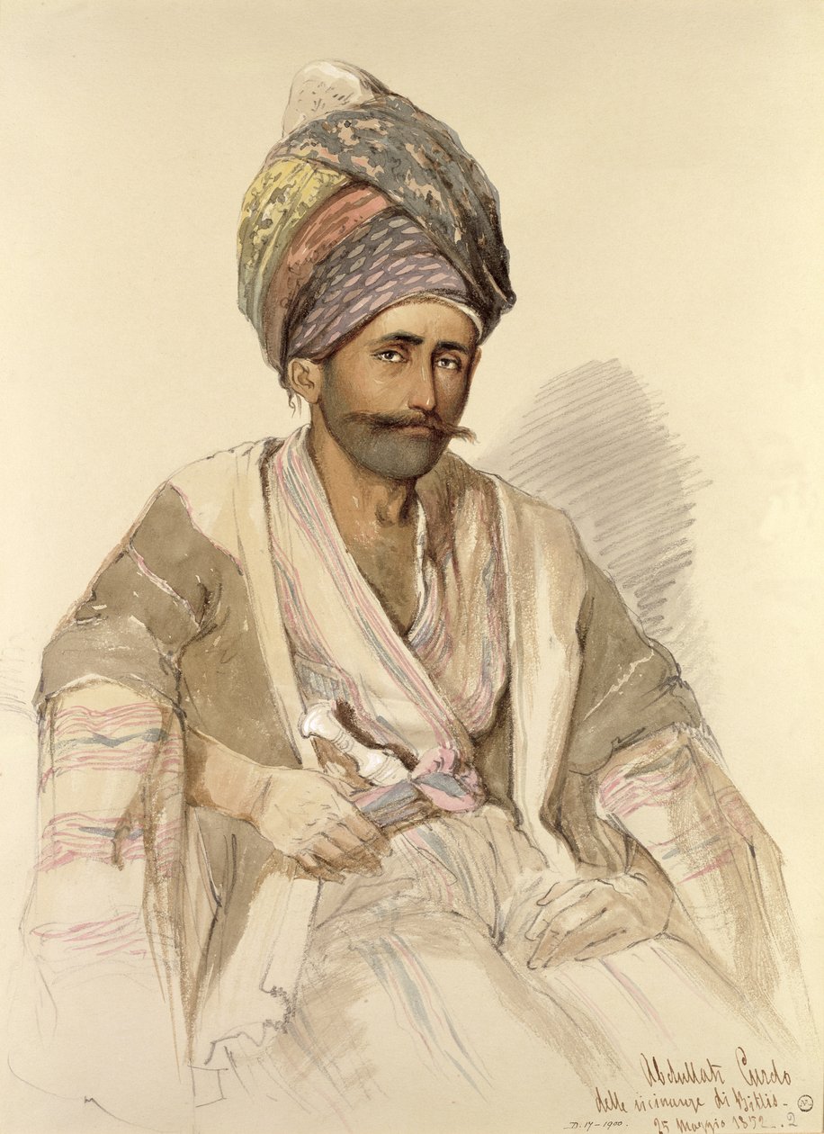 Abdullah - Kurder fra Bitlis, 1852 af Amadeo Preziosi