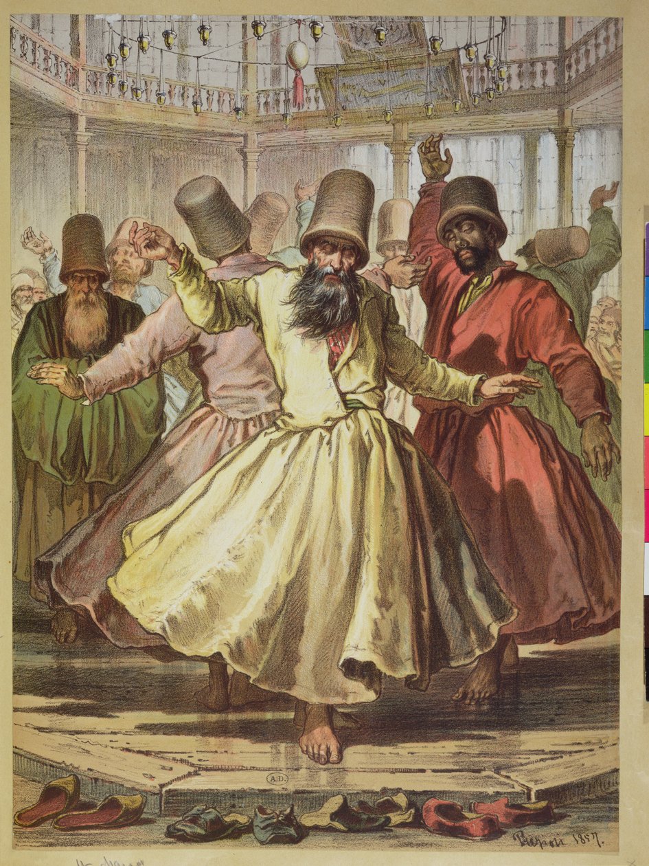 Dansende dervisher, 1857 af Amadeo Preziosi