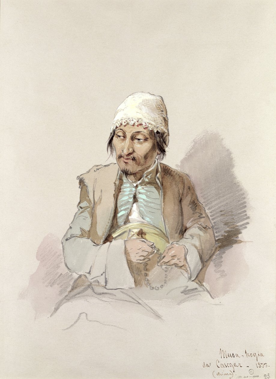 Musa - fra Kashgar, ca. 1855 af Amadeo Preziosi