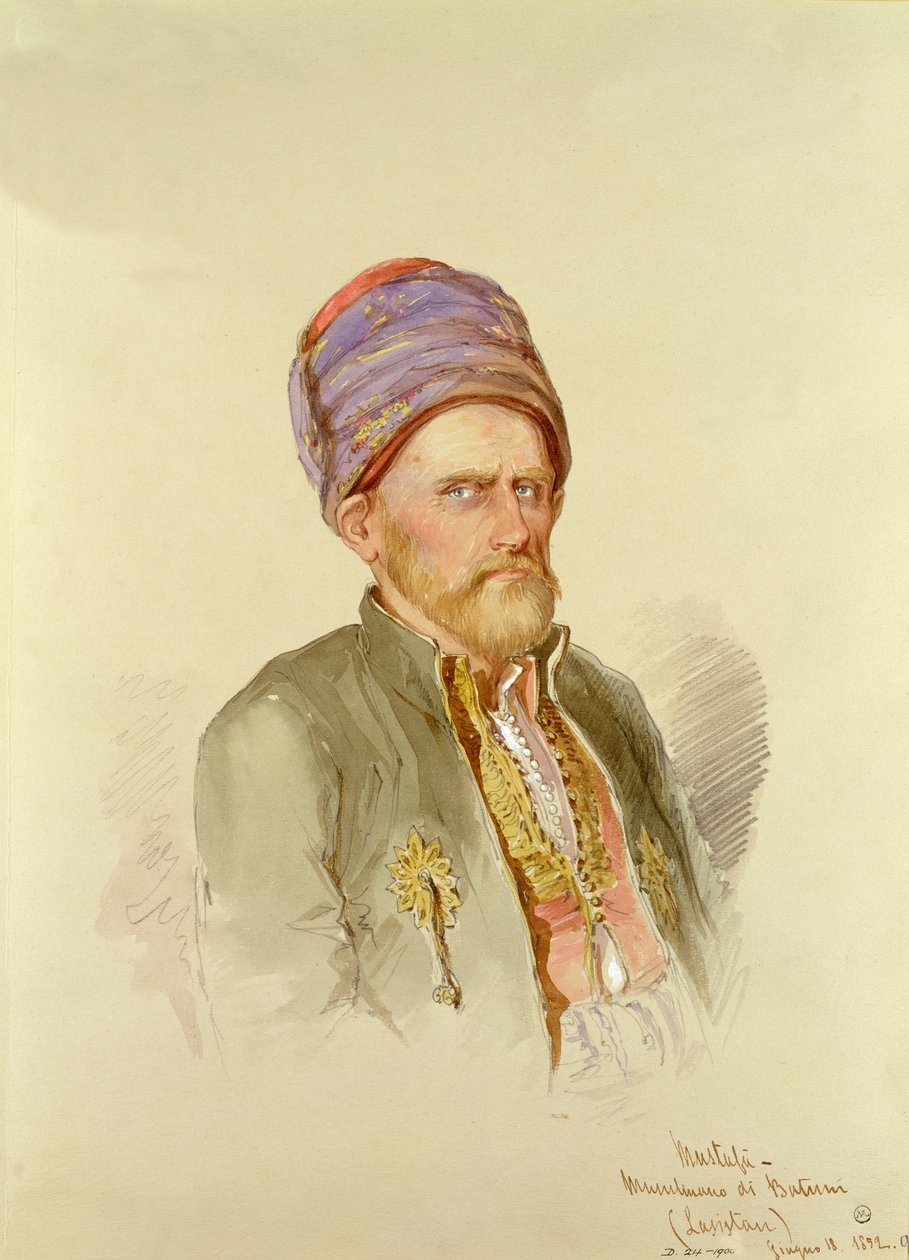 Mustapha - muslim fra Batum, ca. 1852 af Amadeo Preziosi