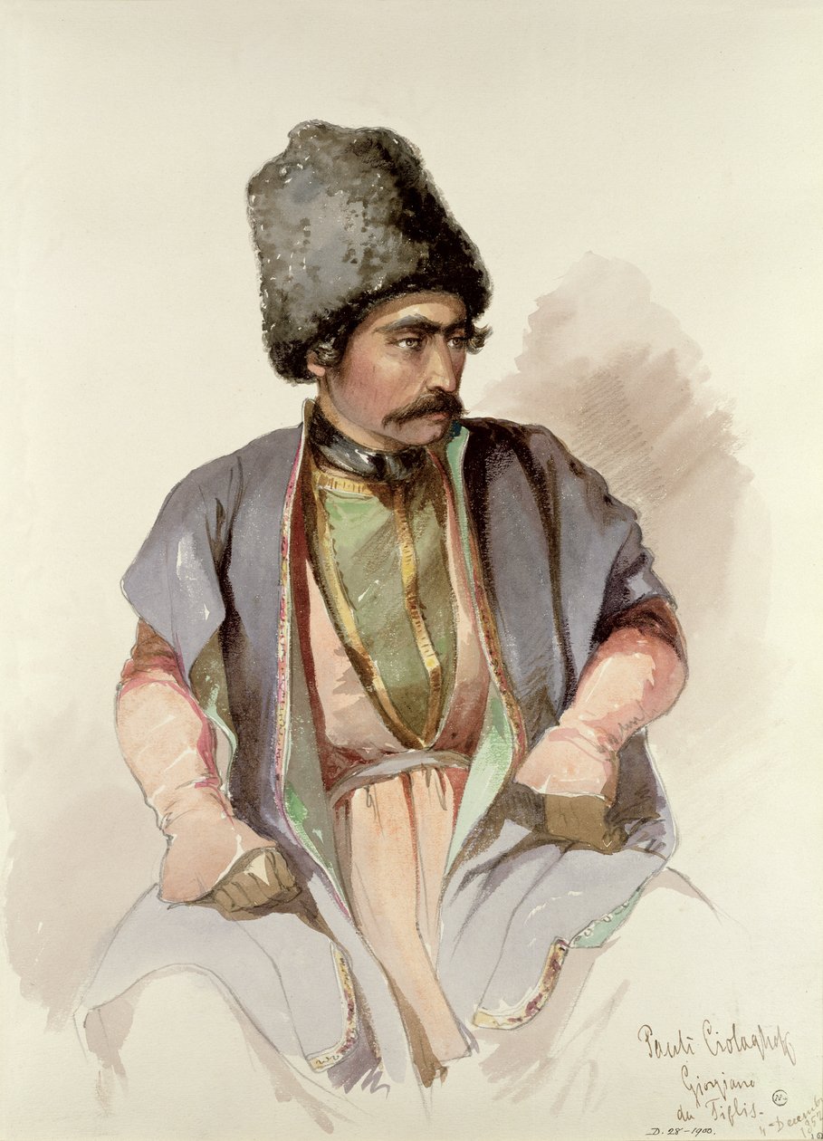 Paul - En georgier fra Tiflis, 1852 af Amadeo Preziosi